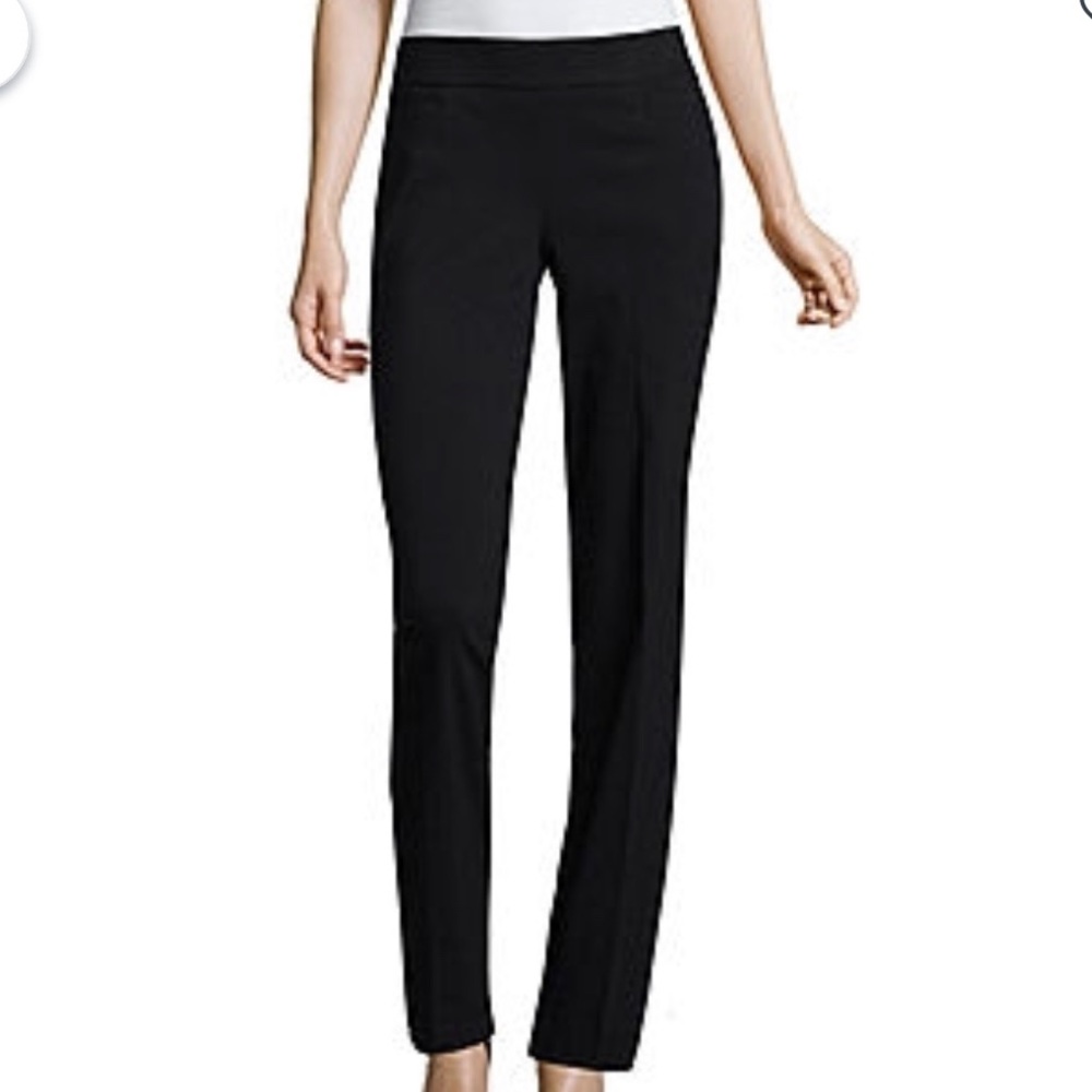 Classic black career pants  Liz Claiborne pull on